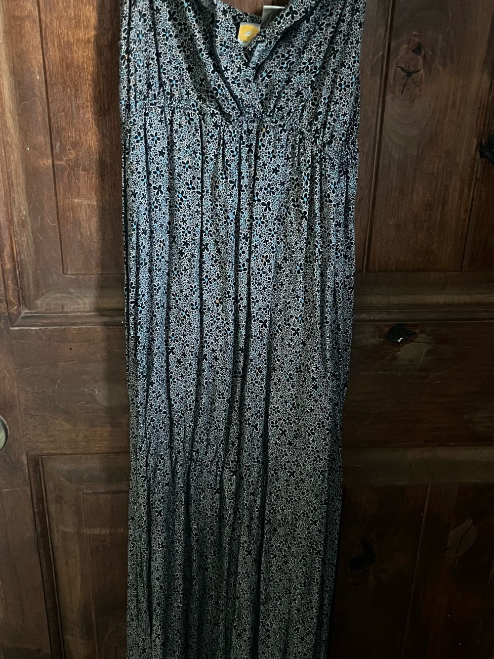 Mimi Chica Black and White Floral Maxi Skirt